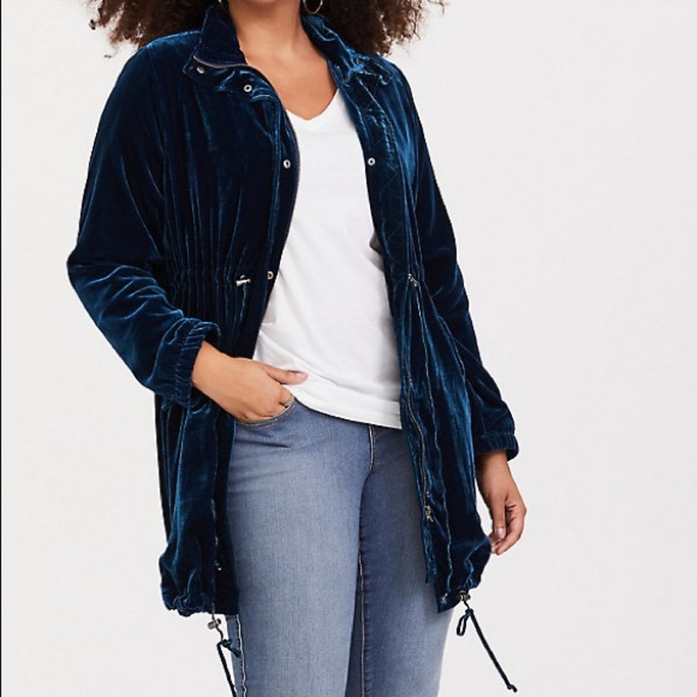 Teal Velvet Jacket